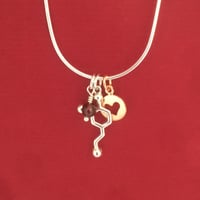 Image 2 of dopamine heart necklace