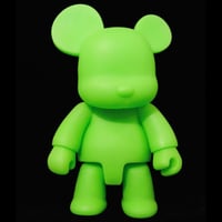 Image 2 of Qee Neon Bear Green 8" DIY GID