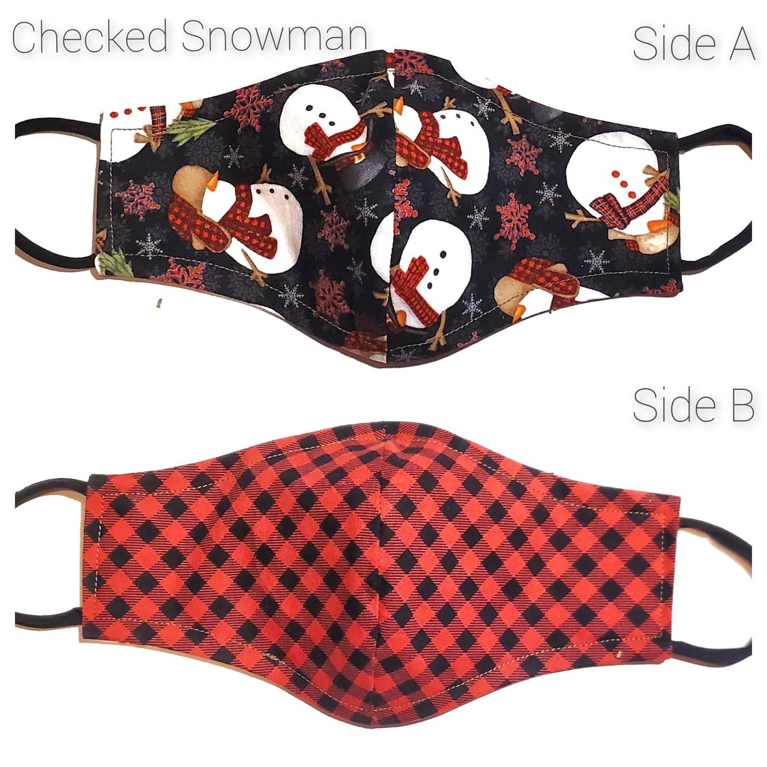 Image of CHECKED SNOWMAN MASK