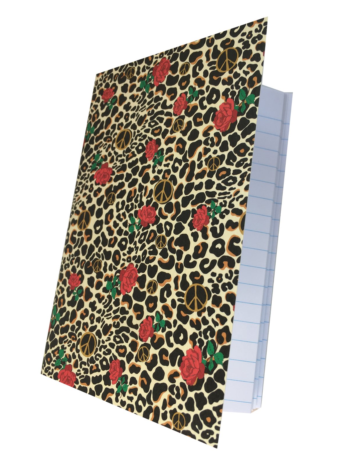 Peace Leopard Patterned A6 Notebook