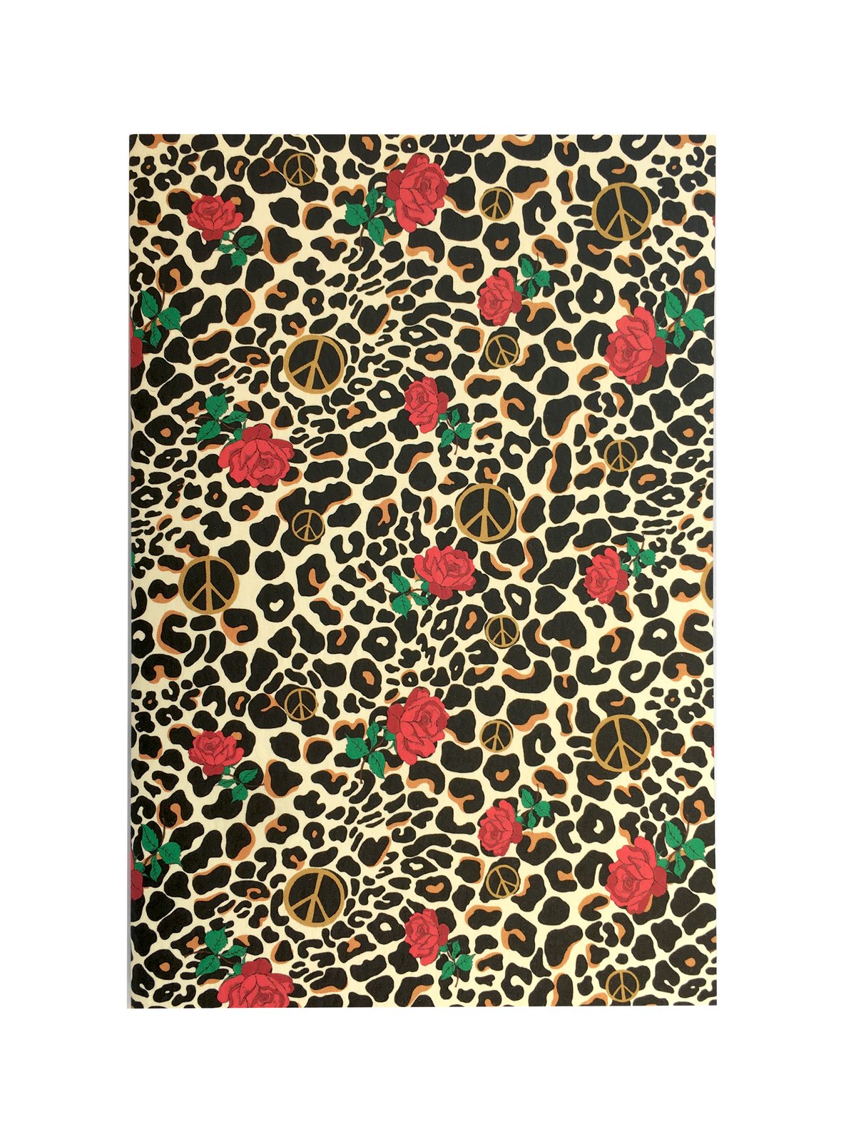 Peace Leopard Patterned A6 Notebook