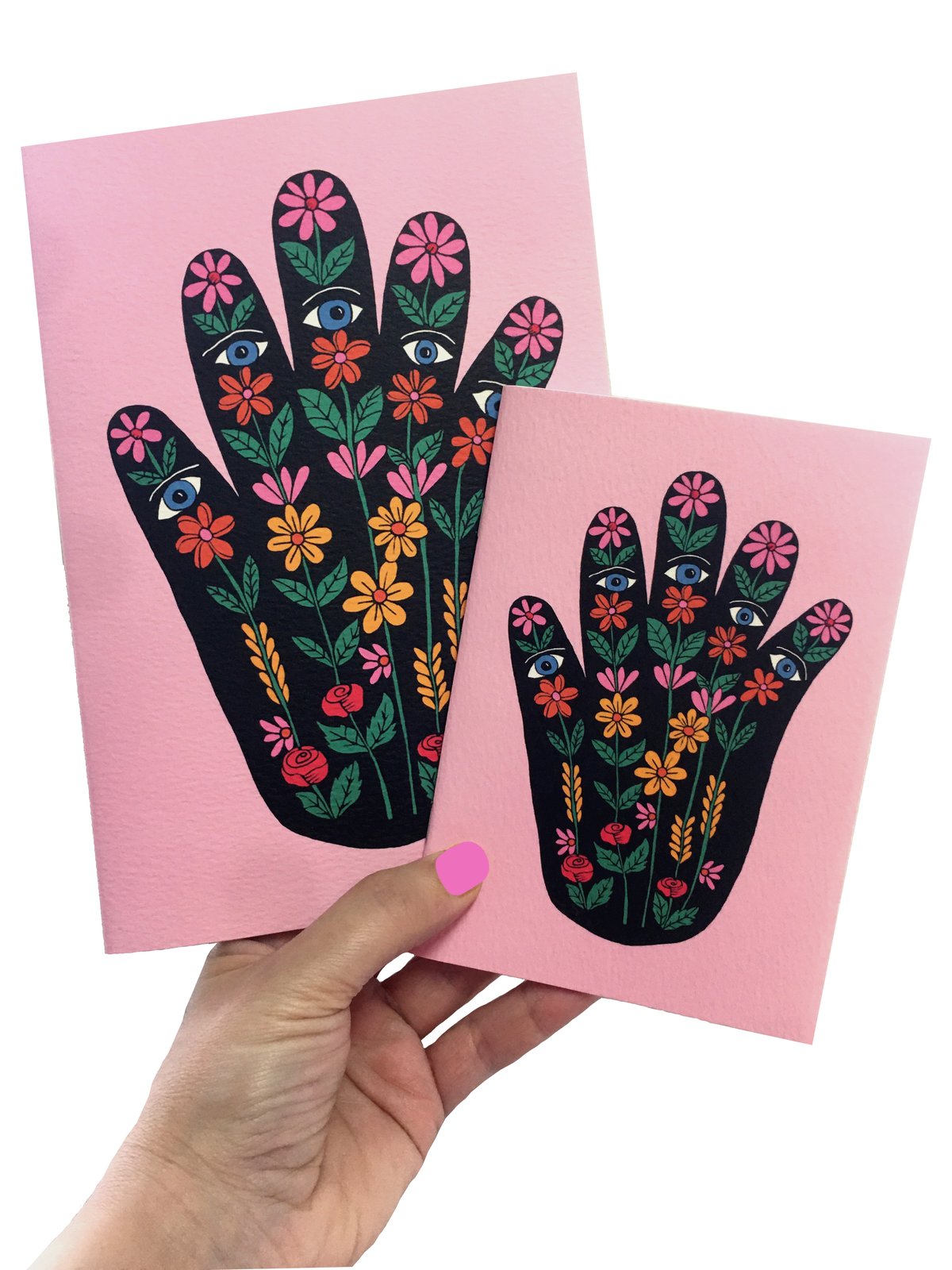 Floral Hand Notebook A5 or A6 
