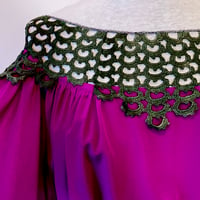 Image 3 of Fuchsia and Forest  Angela Blouse