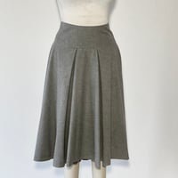 Image 2 of Gray WOOL High Waist Suzanna Skirt