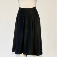 Image 2 of Black WOOL High Waist Suzanna Skirt