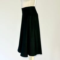 Image 3 of Black WOOL High Waist Suzanna Skirt