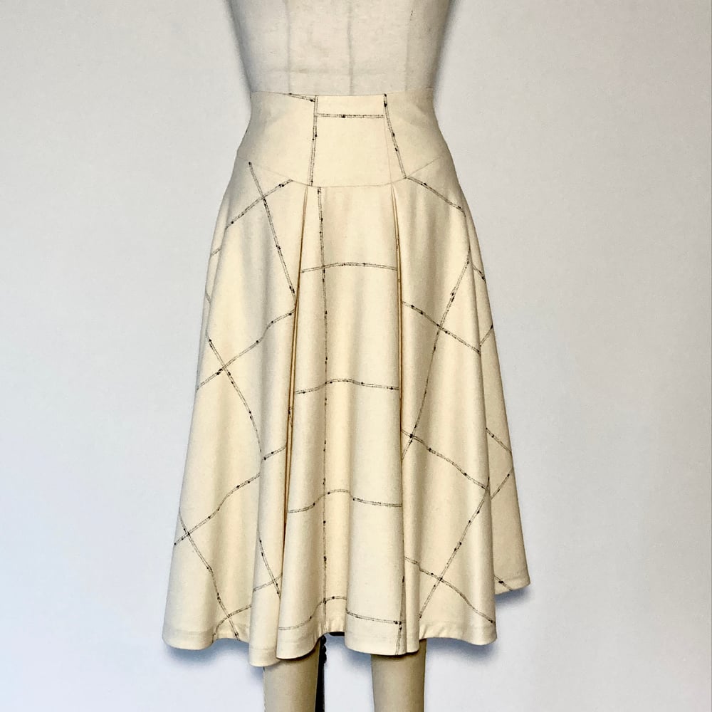 Image of Pearl Noir WOOL High Waist Suzanna Skirt
