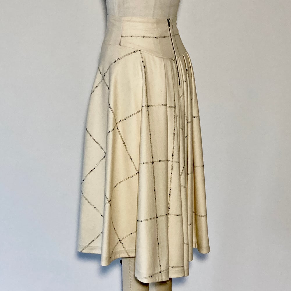 Image of Pearl Noir WOOL High Waist Suzanna Skirt