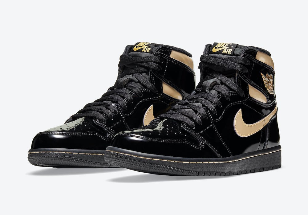 Image of Air Jordan 1 Black Metallic Gold