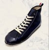 ALLX x Quarter416 marine hi top deck shoes made in Romania 