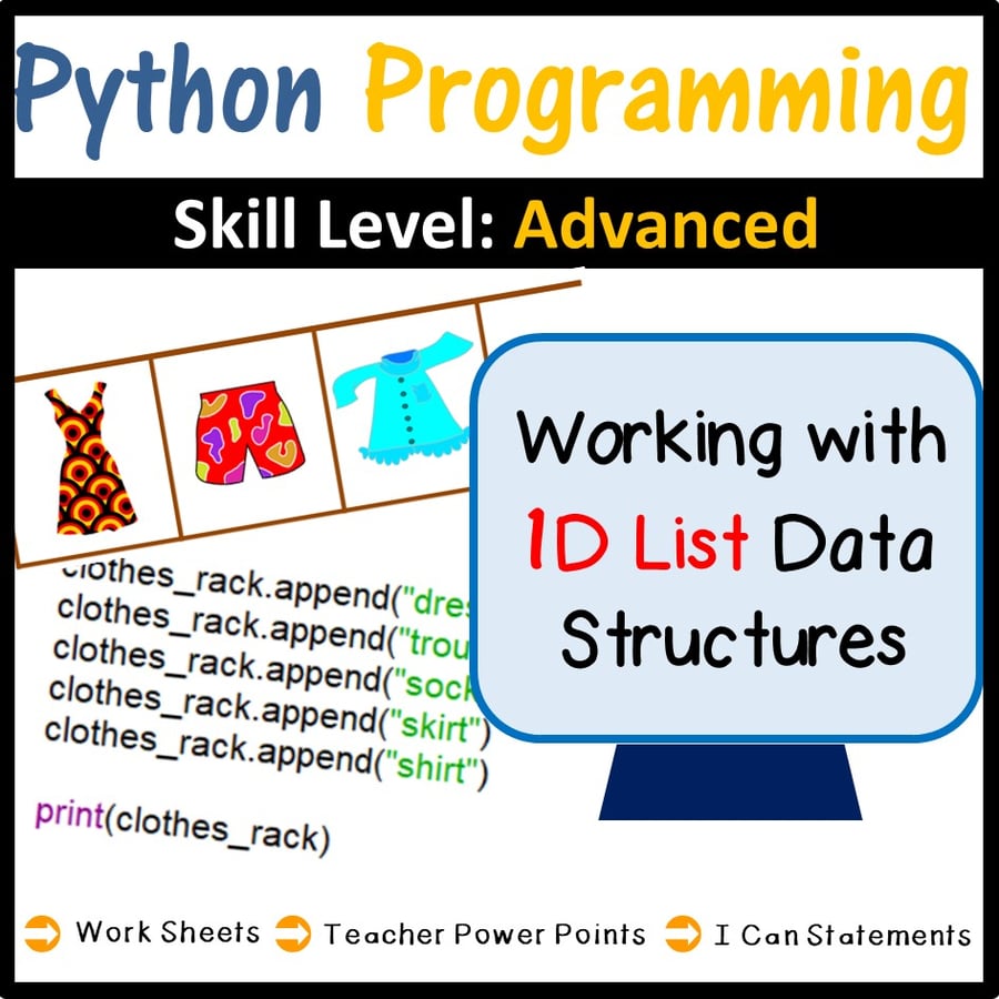 Image of From Scratch to Python Programming: Creating and Using One Dimensional Lists