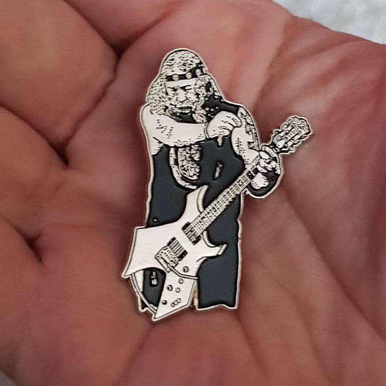 Image of The Riddle Master..tribute to Mark Shelton limited edition shaped enamel pin 