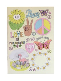 Peace and Love A6 Pocket Notebook