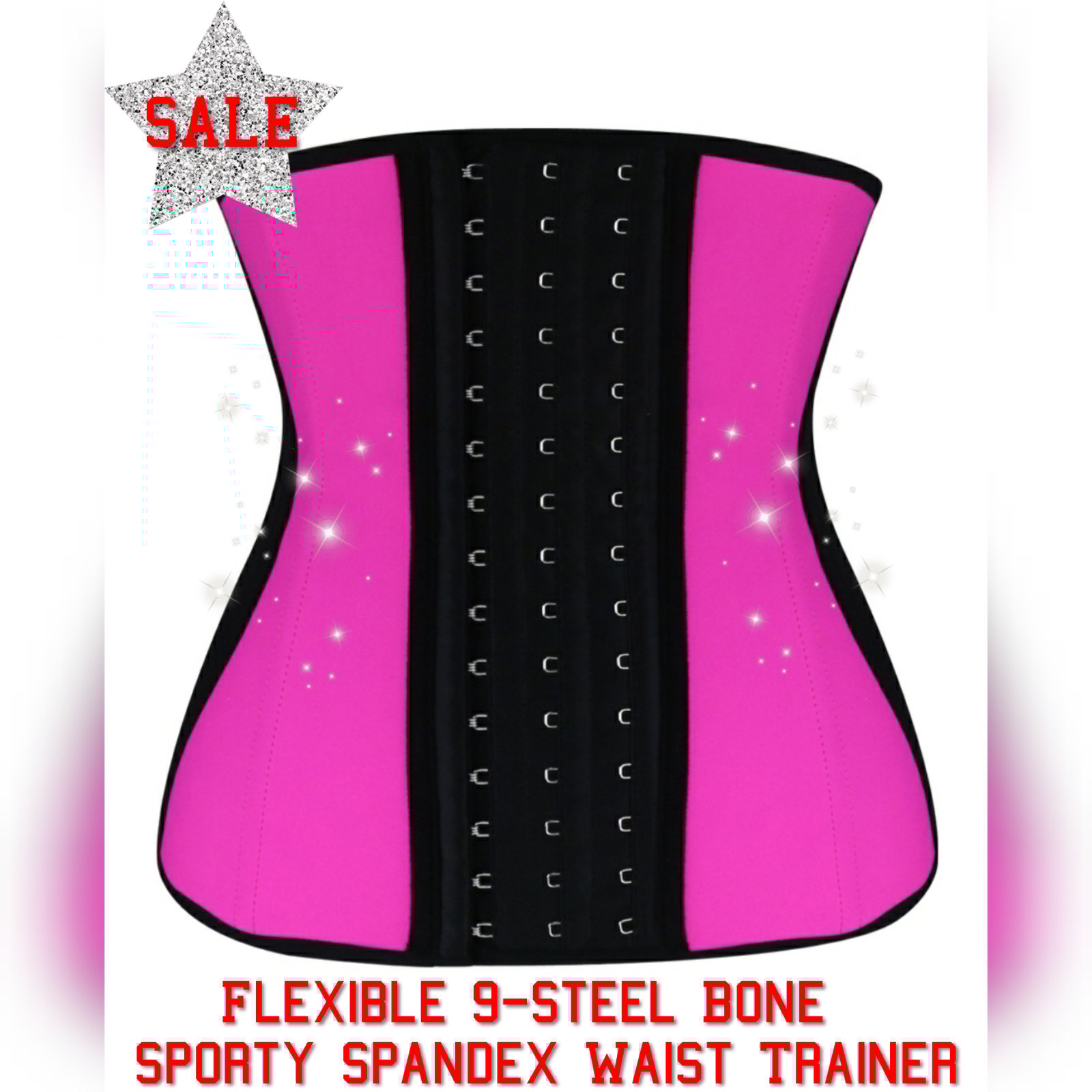 pink and black waist trainer
