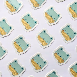 Image of Cozy Bear? Waterproof Vinyl Sticker