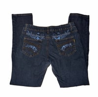 Image 1 of (30”) Vintage Charlotte Embroidered Jeans