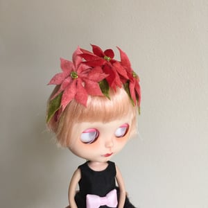 Image of Poinsettia Headband for Neo Blythe Dolls 3