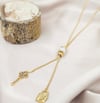 Key and  padlock Pendant Necklace and Earrings