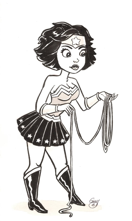 Image of Wonder Woman (6.5x9)