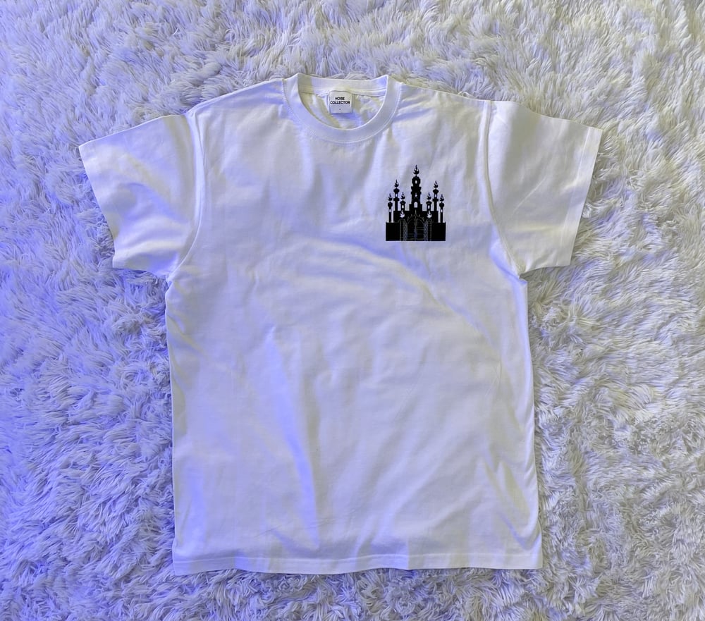 Seductive Nightmares Castle Logo - WHITE T-shirt