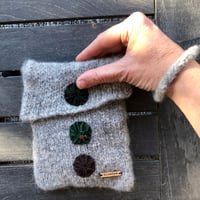 Image 3 of Wristlet- grey 