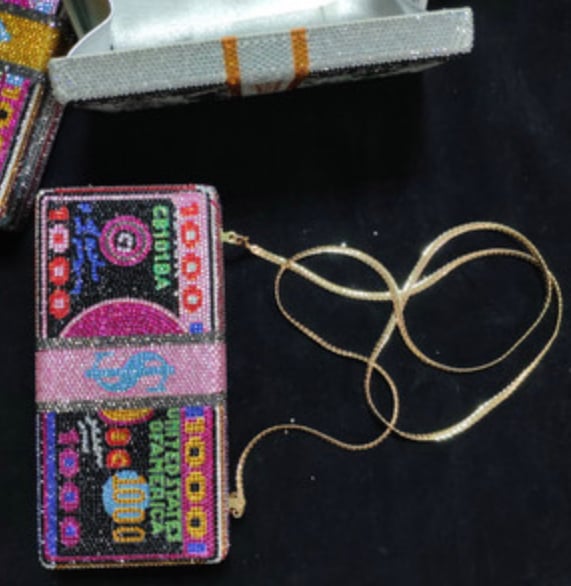Image of Black Wallstreet Clutch