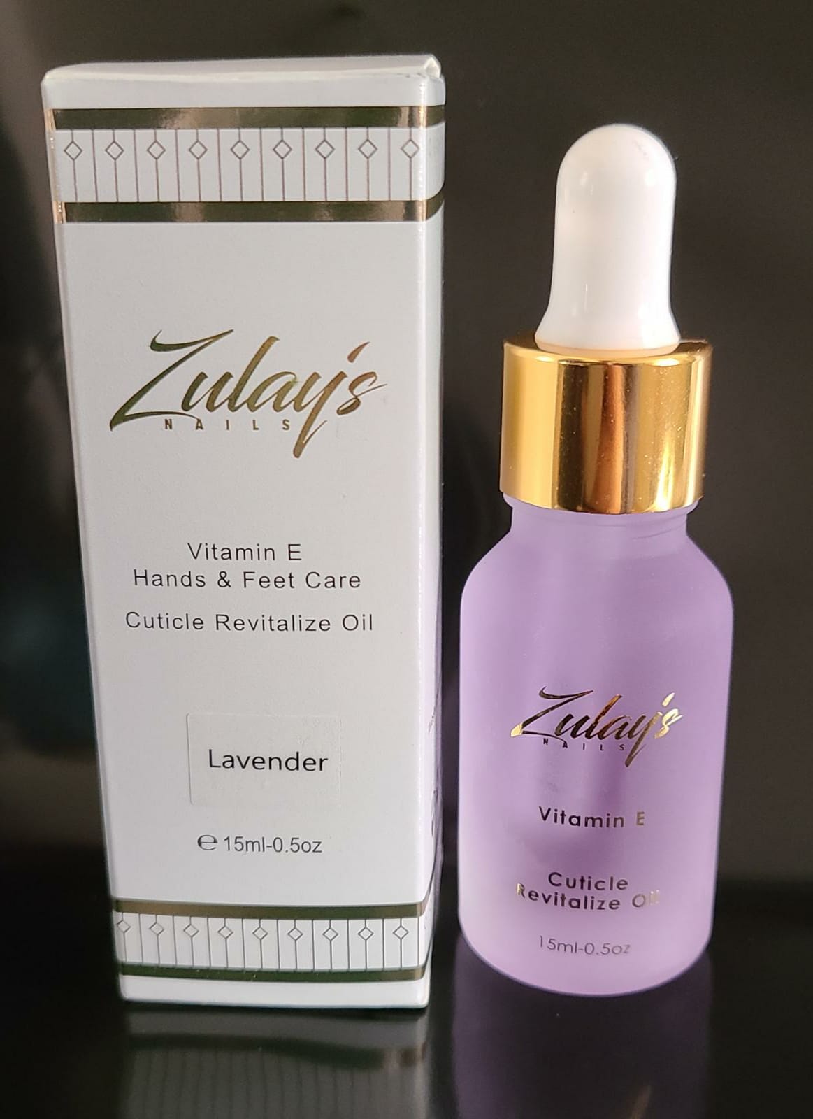 Lavender Cuticle oil with dropper Zulay's Nails