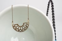 Image 1 of Scandi Cut Brass Collar Necklace