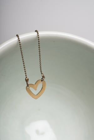 Image of Brass Heart Necklaces