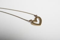 Image 1 of Brass Heart Necklaces