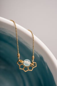 Honey and Agate Brass Necklace