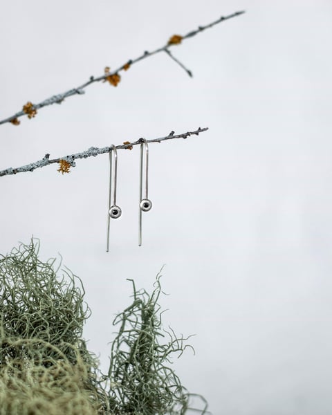 Image of Spinel drop earrings