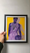 8.5x11” Framed Kobe Bryant Print