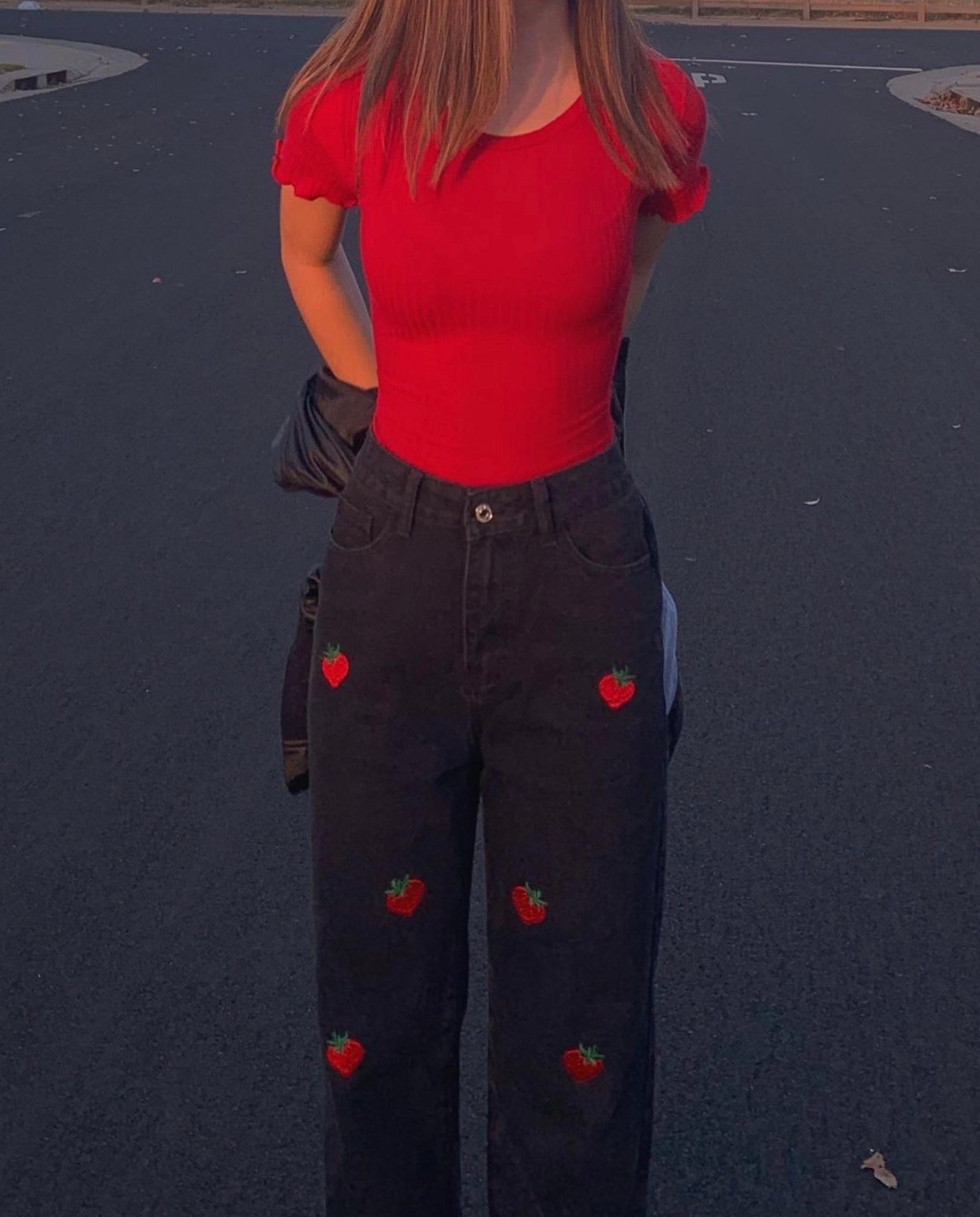 Strawberry Jeans | Peachy Wix Boutique