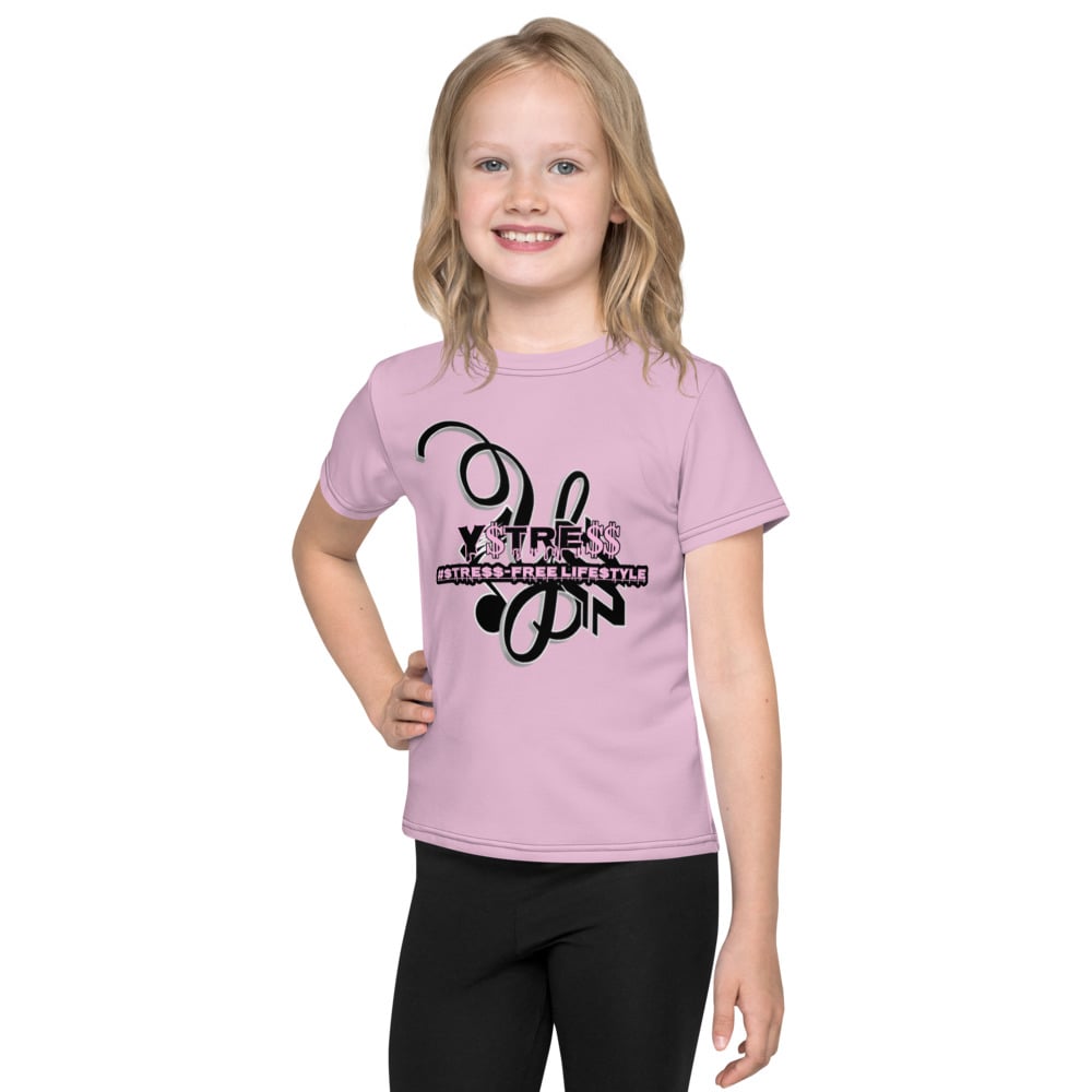 Image of YStress Exclusive Pink and Black Kids T-Shirt (boys and girls)