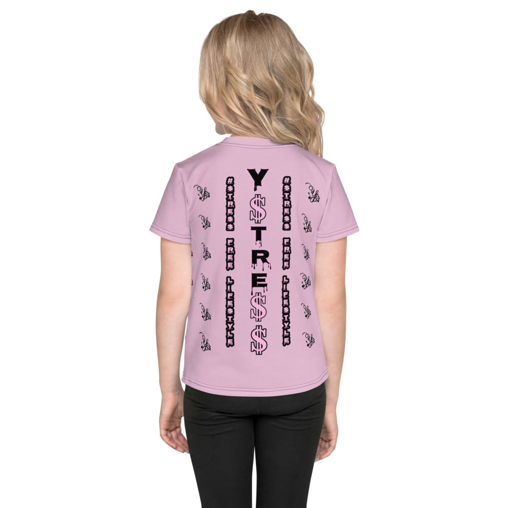 Image of YStress Exclusive Pink and Black Kids T-Shirt (boys and girls)