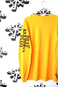 Image of shredddddd long sleeve in bright yellow 