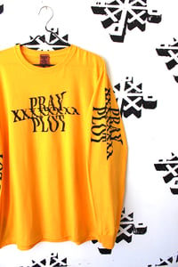 Image of shredddddd long sleeve in bright yellow 