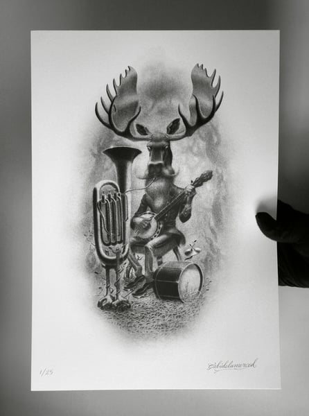Image of The Black Moose (Silkscreen print)