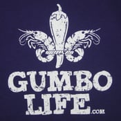 Image of Gumbo Life Purple and White Tee