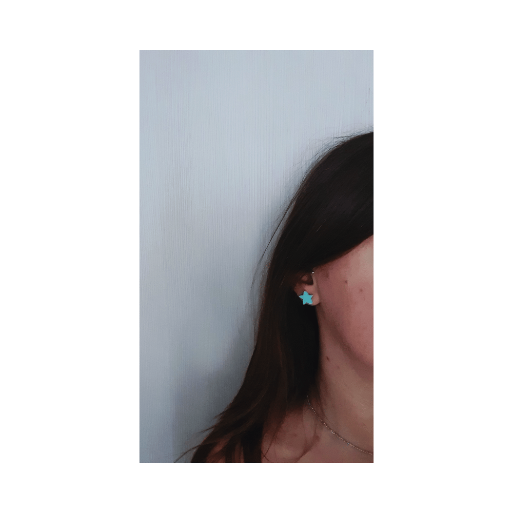 BONBON mini uhani zvezdica // CANDY mini star earrings