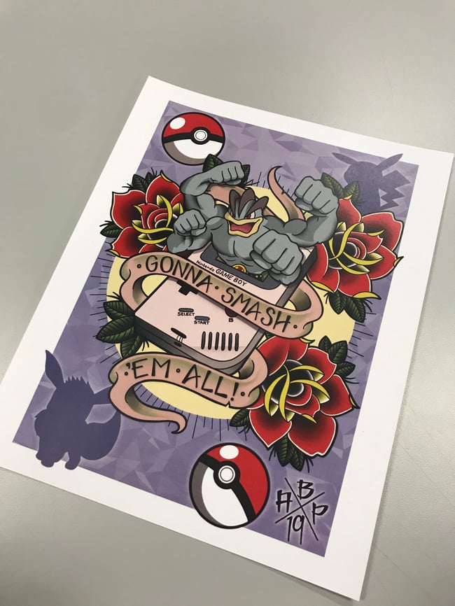 POKEMON INSPIRED PRINT SERIES - 8x10" & 11x14"