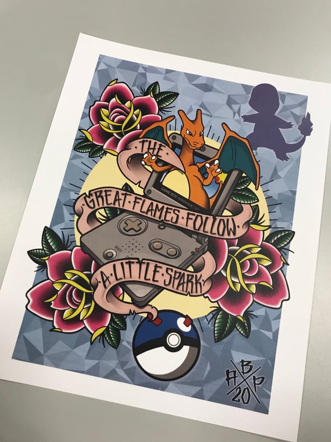 POKEMON INSPIRED PRINT SERIES - 8x10" & 11x14"