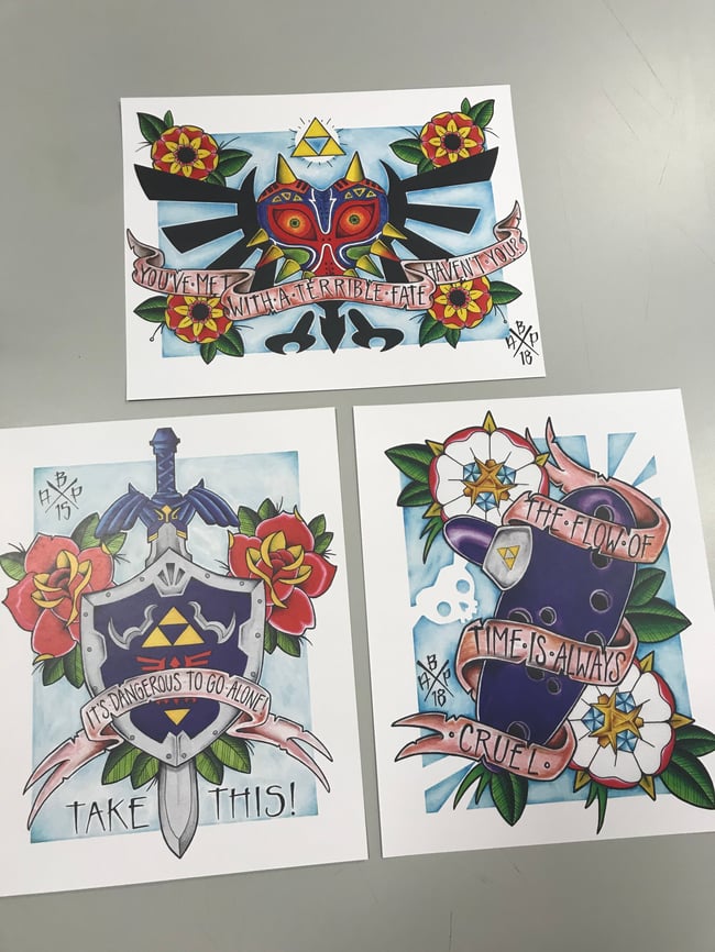 ZELDA INSPIRED PRINT SERIES - 8x10" & 11x14"