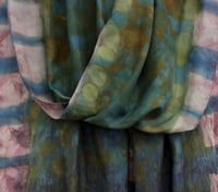 Image 4 of Aurora Borealis - Ecoprint and botanical dyed silk scarf