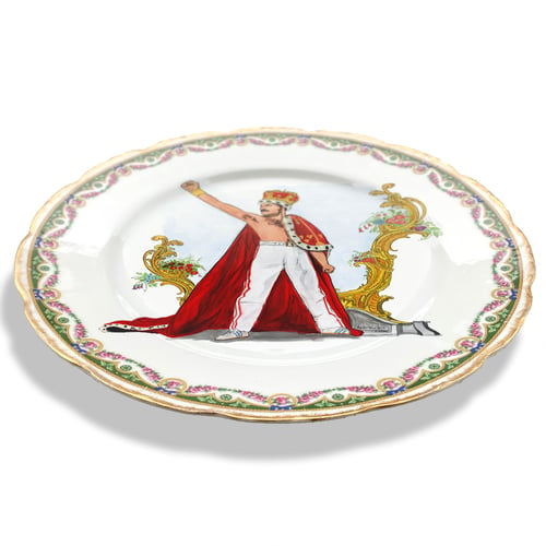 Image of Freddie  - Vintage French Porcelain Plate - #0748