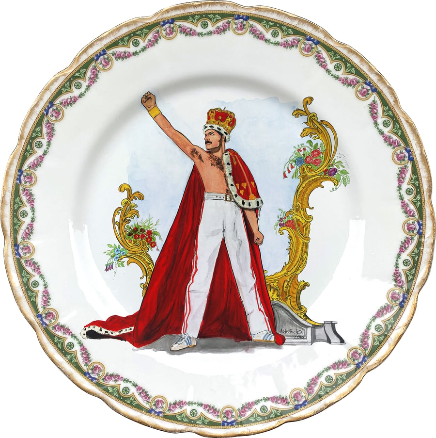 Image of Freddie  - Vintage French Porcelain Plate - #0748
