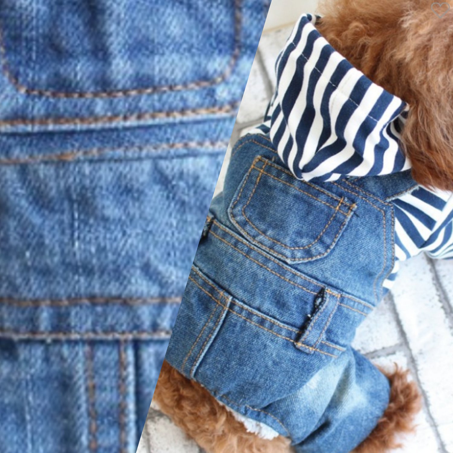 Image of The Hooded Overalls & The Denim Vest 🐾