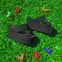 Image 1 of Y2k Wedge Sandals