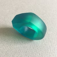 Image 2 of chunky geo faceted ring 